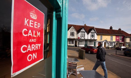 Keep calm and carry on propaganda poster