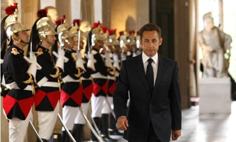 Nicolas Sarkozy at the Versailles Palace