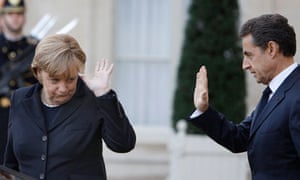 Angela Merkel and Nicolas Sarkozy 