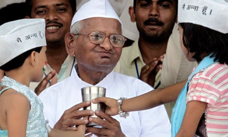 Anna Hazare ends hunger strike after Indian government backs down | Anna Hazare | The Guardian