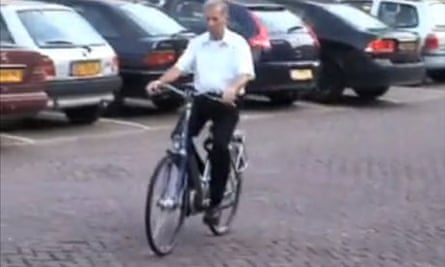 cyclist moves