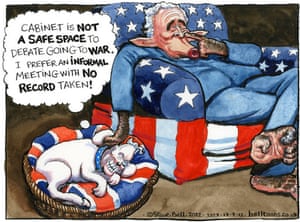 Steve Bell 17.07.2012 on the Chilcot inquiry