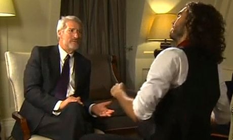 Jeremy Paxman speaks to Russell Brand