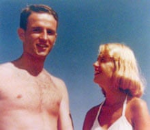 Sylvia Plath with Gordon Lameyer in 1954