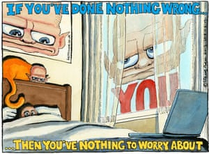 11.06.13: Steve Bell on William Hague's statement about GCHQ