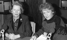 Margaret Thatcher and Sue MacGregor