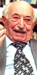 Simon Wiesenthal at his office in Vienna.