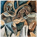 Picasso: Three figures under a tree, 1907