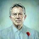 Jonathan Yeo's portrait of Tony Blair.