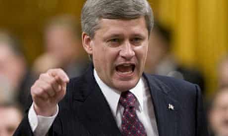 Stephen Harper in the Canadian parliament