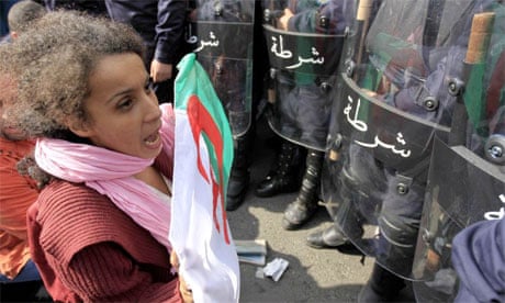 Protest Algiers, Algeria, February 2011