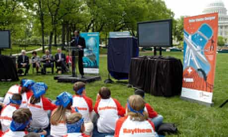 Jonathan Farley speaks a Raytheon-sponsored event in Washington