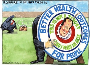 25.06.08: Steve Bell on David Cameron's plan to scrap NHS targets