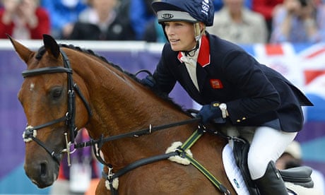 Zara Phillips in the equestrian jumping on High Kingdom