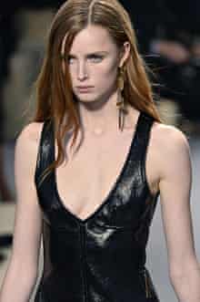Another earring at a Louis Vuitton show in Paris.