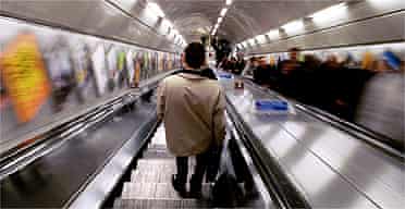 Escalator in the tube / underground