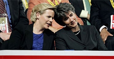 Mary Cheney (L) with her partner, Heather Poe