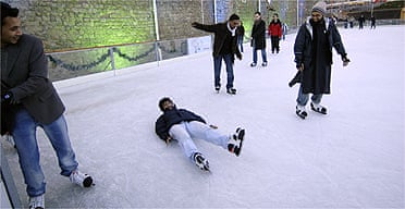 Ice skating