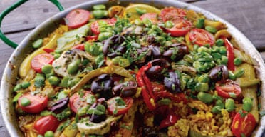 Yotam Ottolenghi's multi-vegetable paella