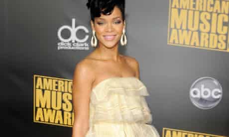 Rihanna with Statement Earrings