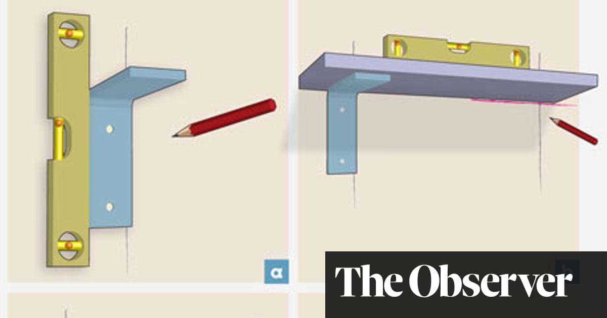 How to Hang Shelves on Your Wall Without Tools or Screws