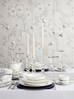 Christmas Table Decorations White Life And Style The Guardian