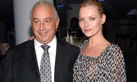 Sir Philip Green and Kate Moss
