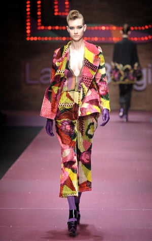 Milan Fashion Week: Model wearing Laura Biagiotti