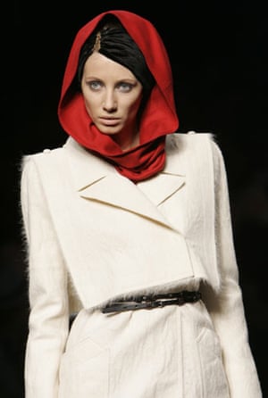 Milan Fashion Week: Model wearing Fendi