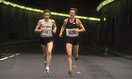 Dick Beardsley and Inge Simonsen run to London Marathon victory in 1981