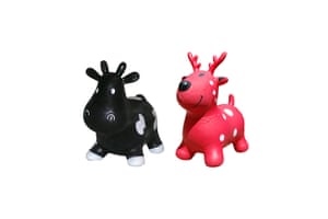 Christmas babies: Christmas gift guide:reindeer and cow hopper by happy hopperz