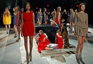 New York fashion week: Fur and feathers | Fashion | The Guardian