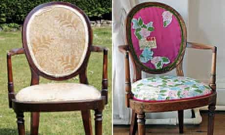 How To Reupholster A Chair Diy The, Cost To Recover Wingback Chair Uk