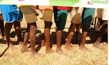 Running with the Kenyans, barefoot