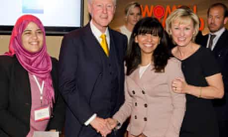 Dalia Ziada, Bill Clinton, Wajeha H. Al-Huwaider and Tina Brown: Women In The World Conference
