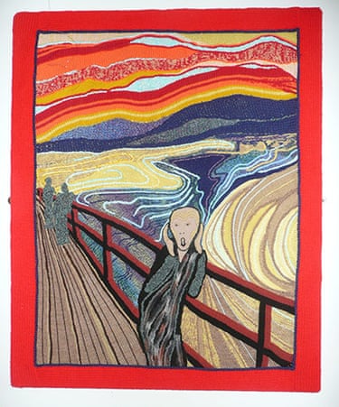 Knitted art: Munch’s The Scream