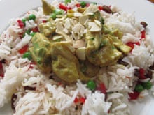 The National Gallery's lighter coronation chicken alternative – combined with a rice salad