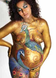 Bump Painting A Pregnancy Trend Life And Style The Guardian