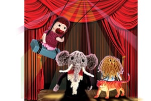 Evil knits: Freak show finger puppets