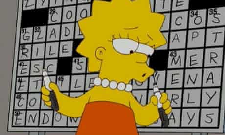 Top 10 crosswords in fiction, no 1: The Simpsons | Crosswords ...