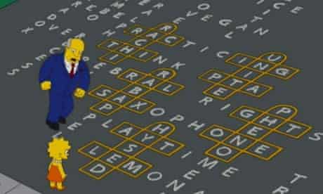 Top 10 crosswords in fiction, no 1: The Simpsons | Crosswords ...