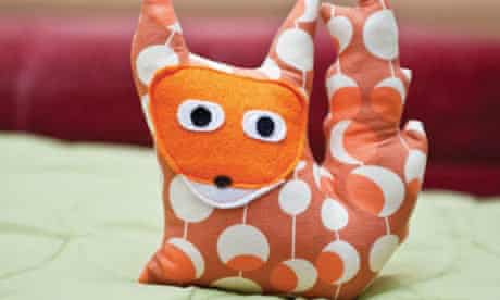 Crafty fox cushion