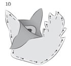 Crafty fox cushion: step 10