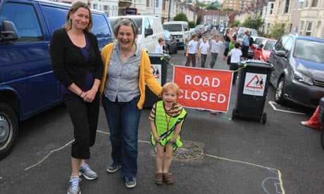Alice Ferguson and Amy Rose on Birch Road in Bristol