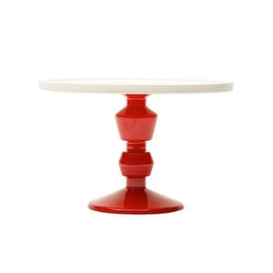 Laura Ashley Red Glass Cake Stand Laura Ashley Red Glass Cake Stand