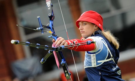 Take a bow … Great Britain's Alison Williamson competes in the Olympics 2012 archery at Lord's.