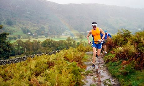 Scott Jurek running in the Lake District last week