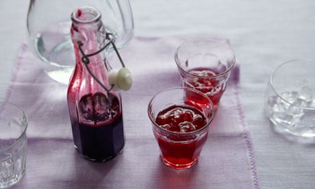 Home-made blackcurrant cordial
