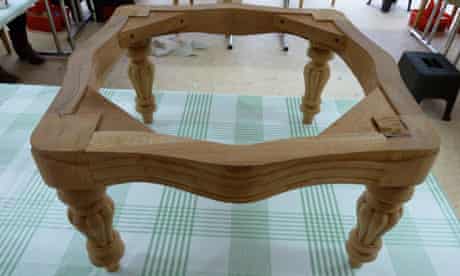 Unpainted stool frame
