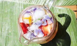 Get-togethers. The elderflower cordial.